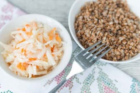 Porridge et salade de sarrasin